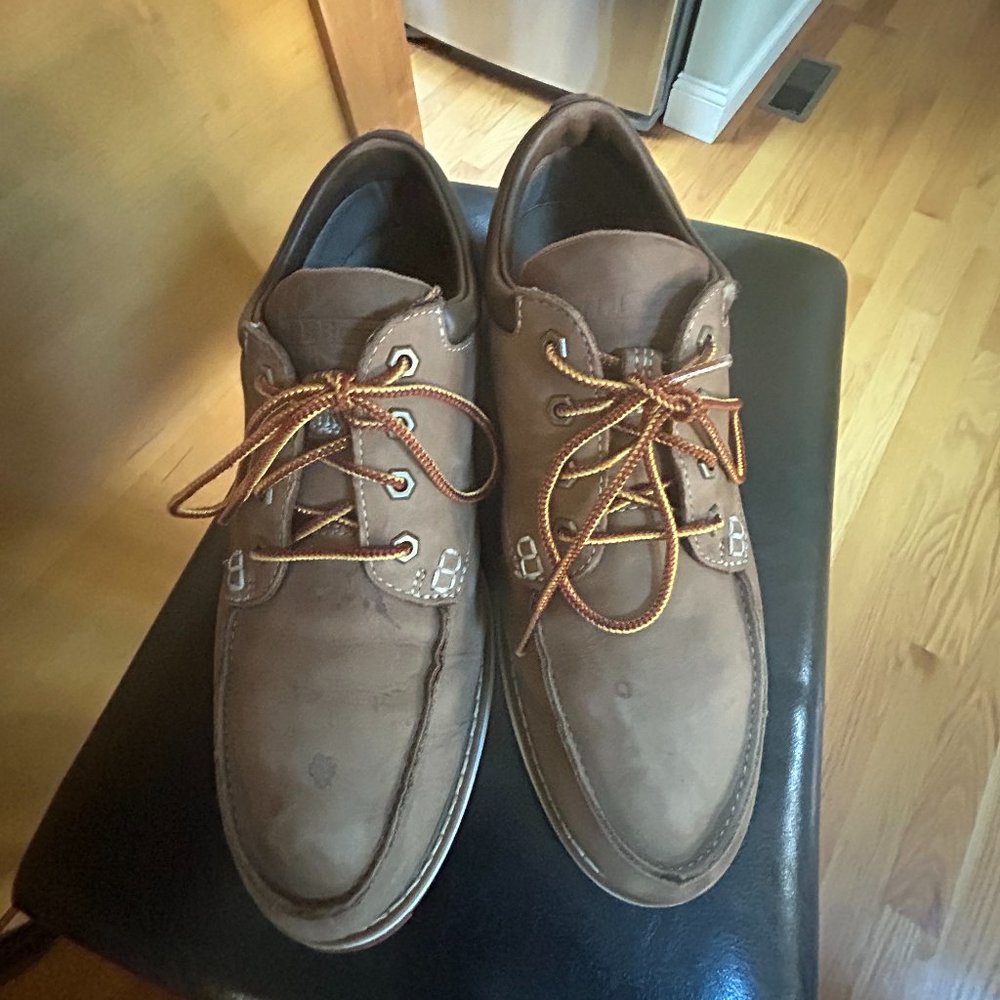 LL Bean Stonington moc toe shoes size 11 wide